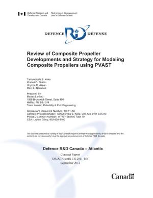 2 Review of Composite Propeller Developments