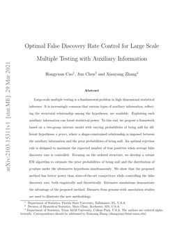 Optimal False Discovery Rate Control for Large Scale Multiple