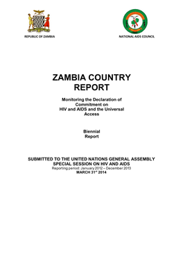 GARPR Zambia Country Report 2013