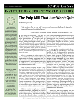 The Pulp Mill That Just Won't Quit