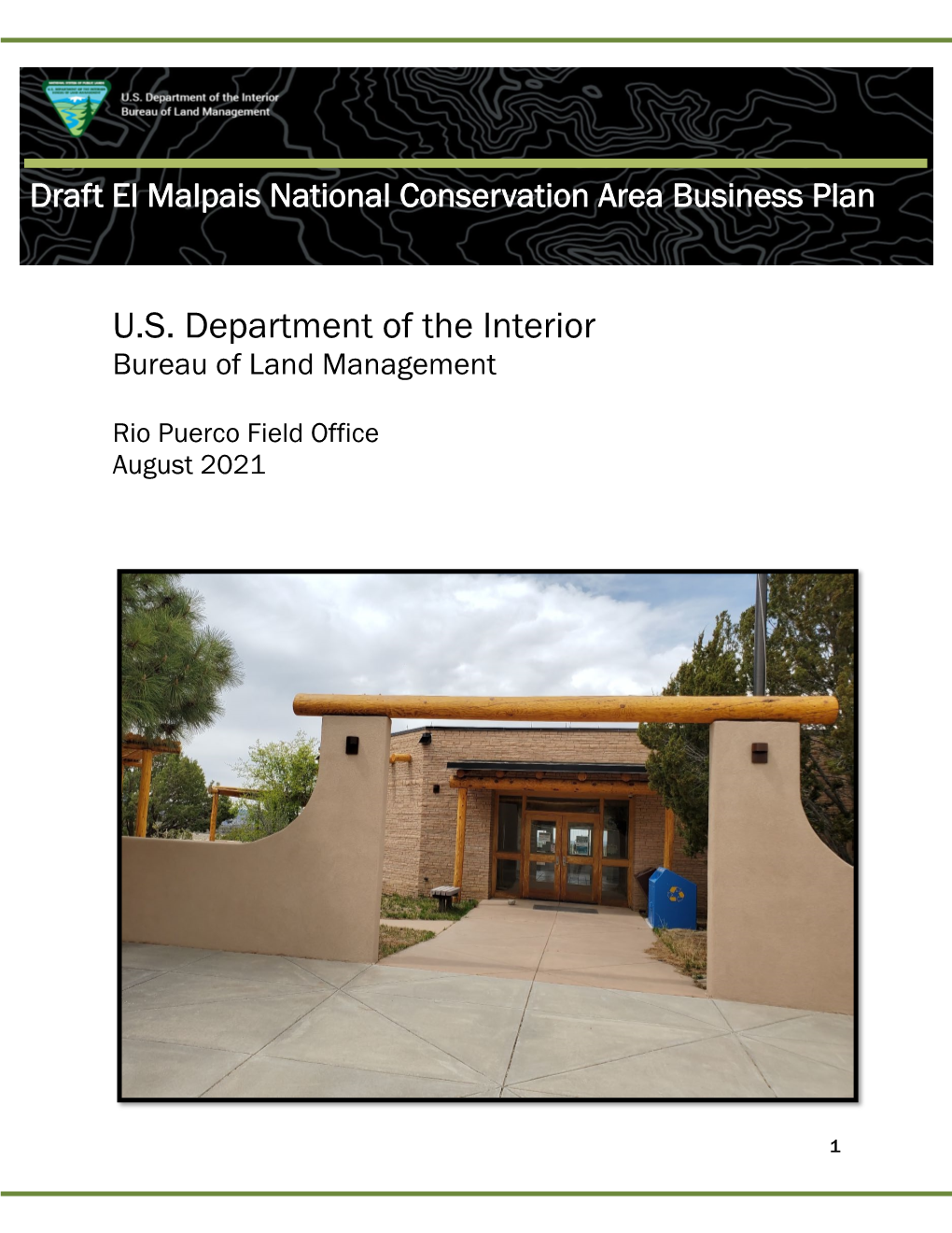 2021 El Malpais National Conservation Area Business Plan 508 Compliant