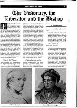 The Visionary, the Liberator and the Bishop by Tom Donovan