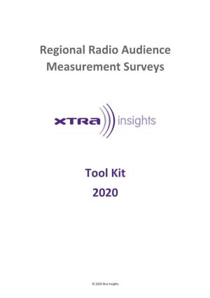 Regional Radio Audience Measurement Surveys Tool Kit 2020