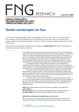 Finnish Landscapes on Tour