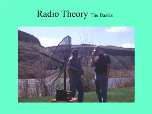 Radio Theory the Basics Radio Theory the Basics Radio Wave Propagation