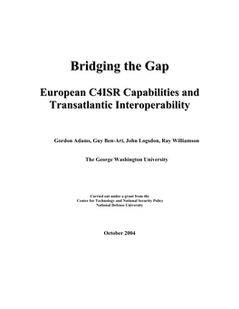 European C4ISR Capabilities and Transatlantic Interoperability