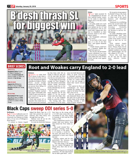 B'desh Thrash SL for Biggest