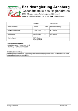 Bezirksregierung Arnsberg