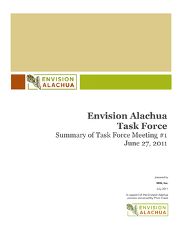 Envision Alachua Task Force Meeting #1