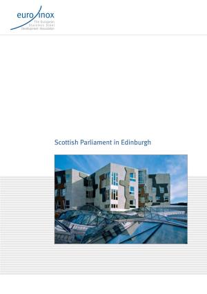 Scottish Parliament in Edinburgh SCOTTISH PARLIAMENT in EDINBURGH