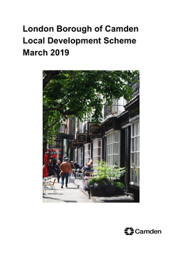 London Borough of Camden Local Development Scheme March 2019