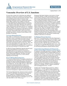 Venezuela: Overview of U.S
