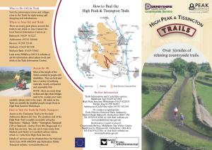 High Peak and Tissington Trails Were Formerly Cycles