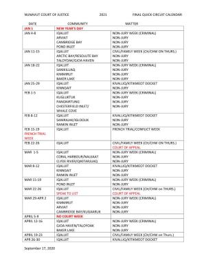 FINAL 2021 Quick Circuit Schedule.Pdf