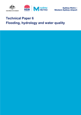 Technical Paper 6 Flooding, Hydrology and Water Quality