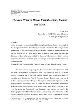The New Order of Hitler: Virtual History, Fiction and Myth