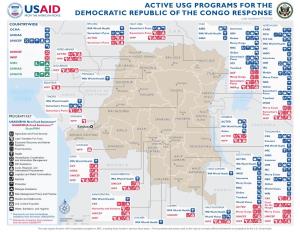 ACTIVE USG PROGRAMS for the DEMOCRATIC REPUBLIC of the CONGO RESPONSE Last Updated 07/27/20