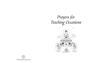 Prayers for Teaching Occasions