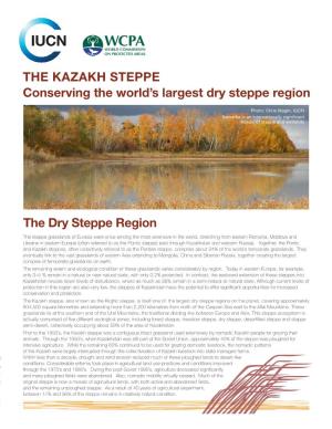 THE KAZAKH STEPPE Conserving the World's Largest Dry