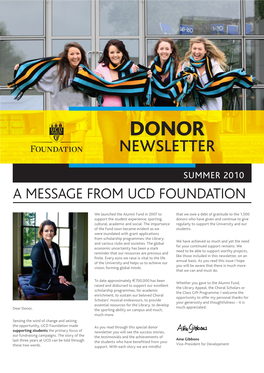 Donor Newsletter