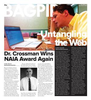 Dr. Crossman Wins NAIA Award Again