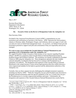 Letter-To-Zinke-CSNM