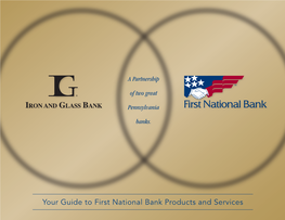 Your Guide to First National Bank Products and Services Instructions