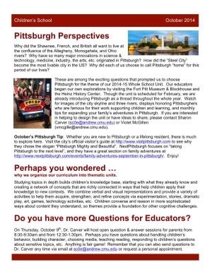 Pittsburgh Perspectives