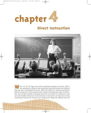 CHAPTER 4: Direct Instruction