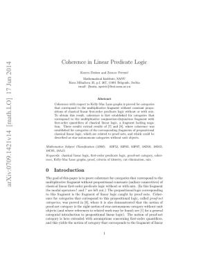 Coherence in Linear Predicate Logic