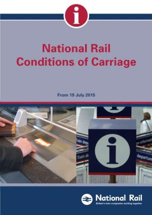 National Rail Conditions of Carriage