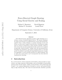 Force-Directed Graph Drawing Using Social Gravity and Scaling Arxiv