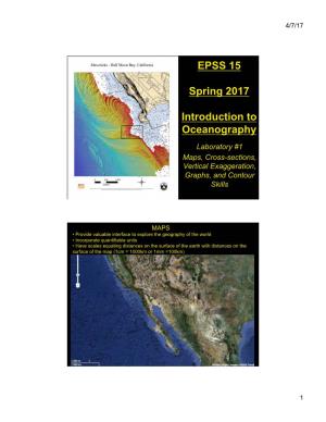 EPSS 15 Spring 2017 Introduction to Oceanography