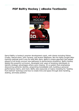 PDF Belfry Hockey | Ebooks Textbooks