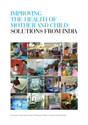 Improving the Health of Mother and Child: Solutions from India