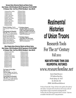 Union Regimental Histories PDF Format