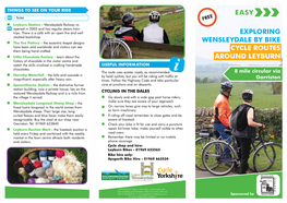 Exploring Wensleydale by Bike Cycle Routes Around