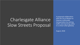 Massdot + Charlesgate Alliance Partnership Proposal