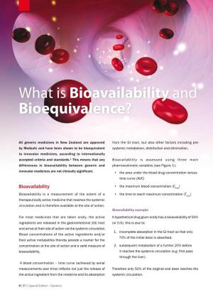 What Is Bioavailability and Bioequivalence?