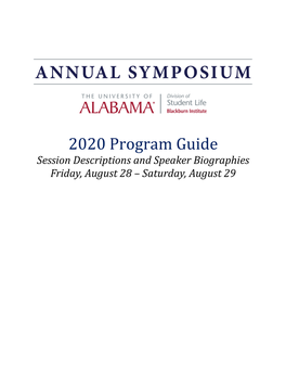 2020 Annual Symposium Program Guide