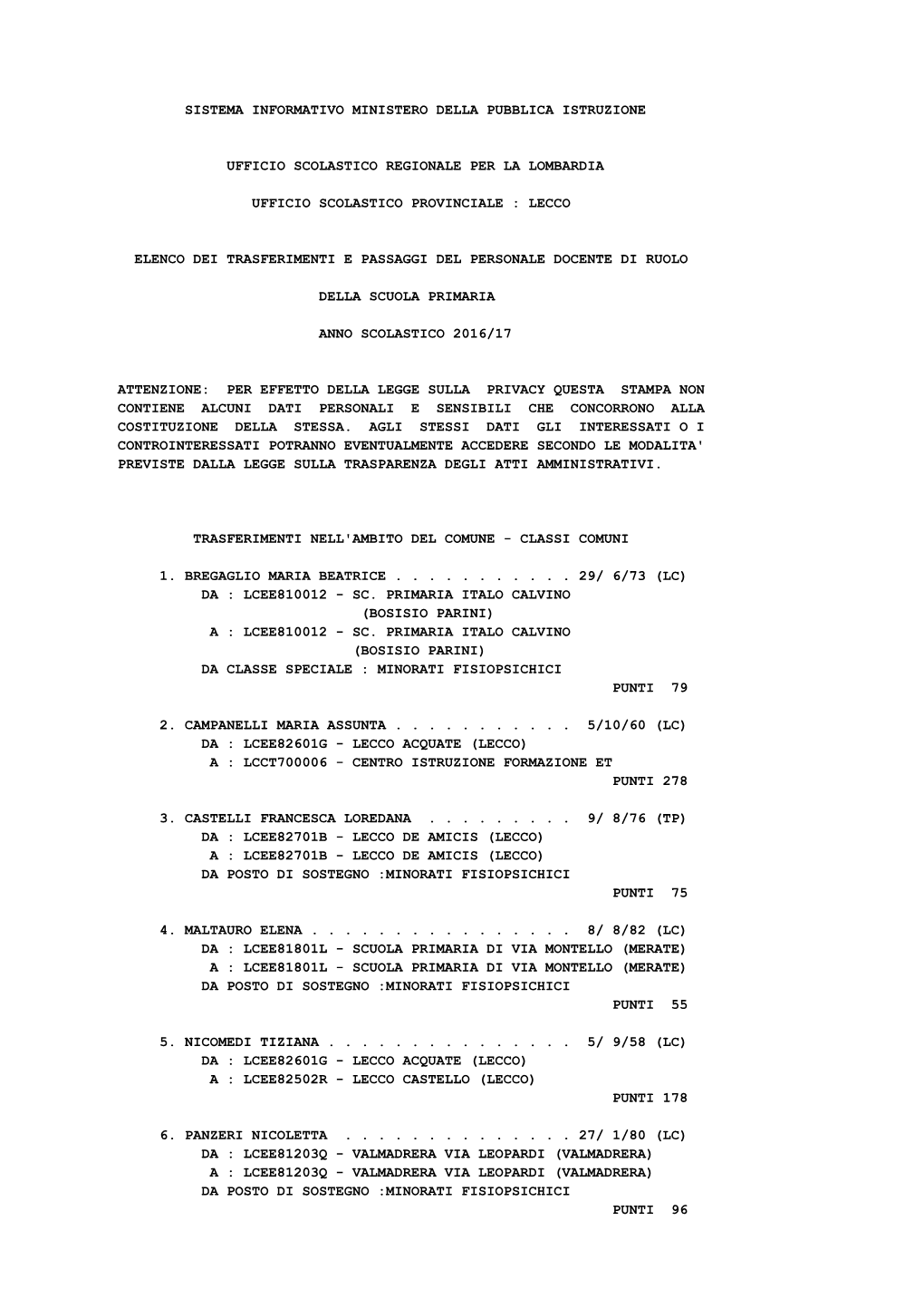 Sistema Informativo Ministero Della Pubblica Istruzione