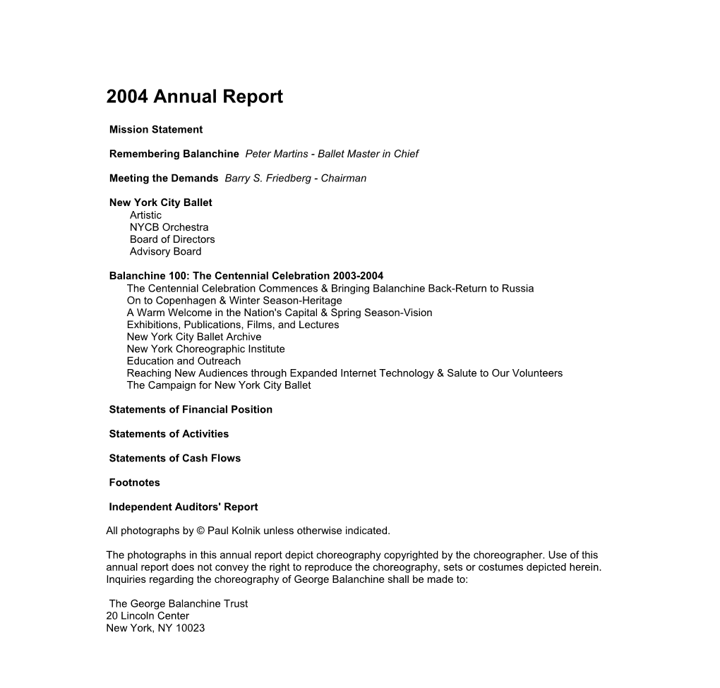 2004 Annual Report