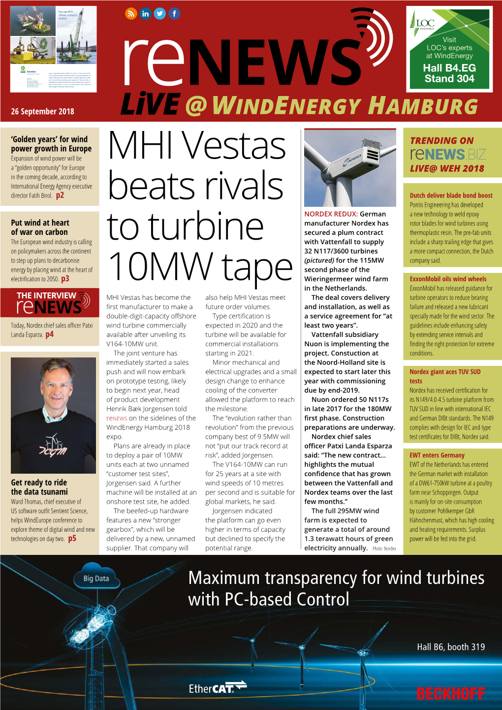 MHI Vestas Beats Rivals to Turbine 10MW Tape