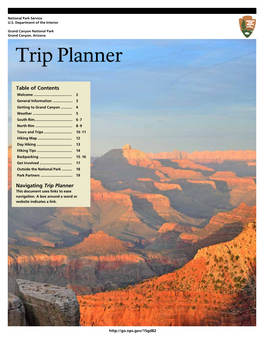 2013 Grand Canyon National Park Trip Planner