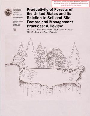 Productivity of Forests of the United States and Its Relation to Soil and Site Factors and Management Practices: a Review