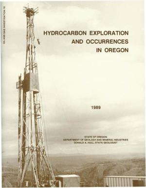 DOGAMI OGI-15, Hydrocarbon Exploration and Occurrences In
