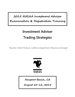 Investment Adviser Trading Strategies