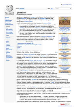 Ignosticism from Wikipedia, the Free Encyclopedia