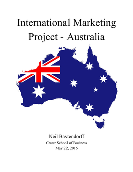 International Marketing Projectанаaustralia