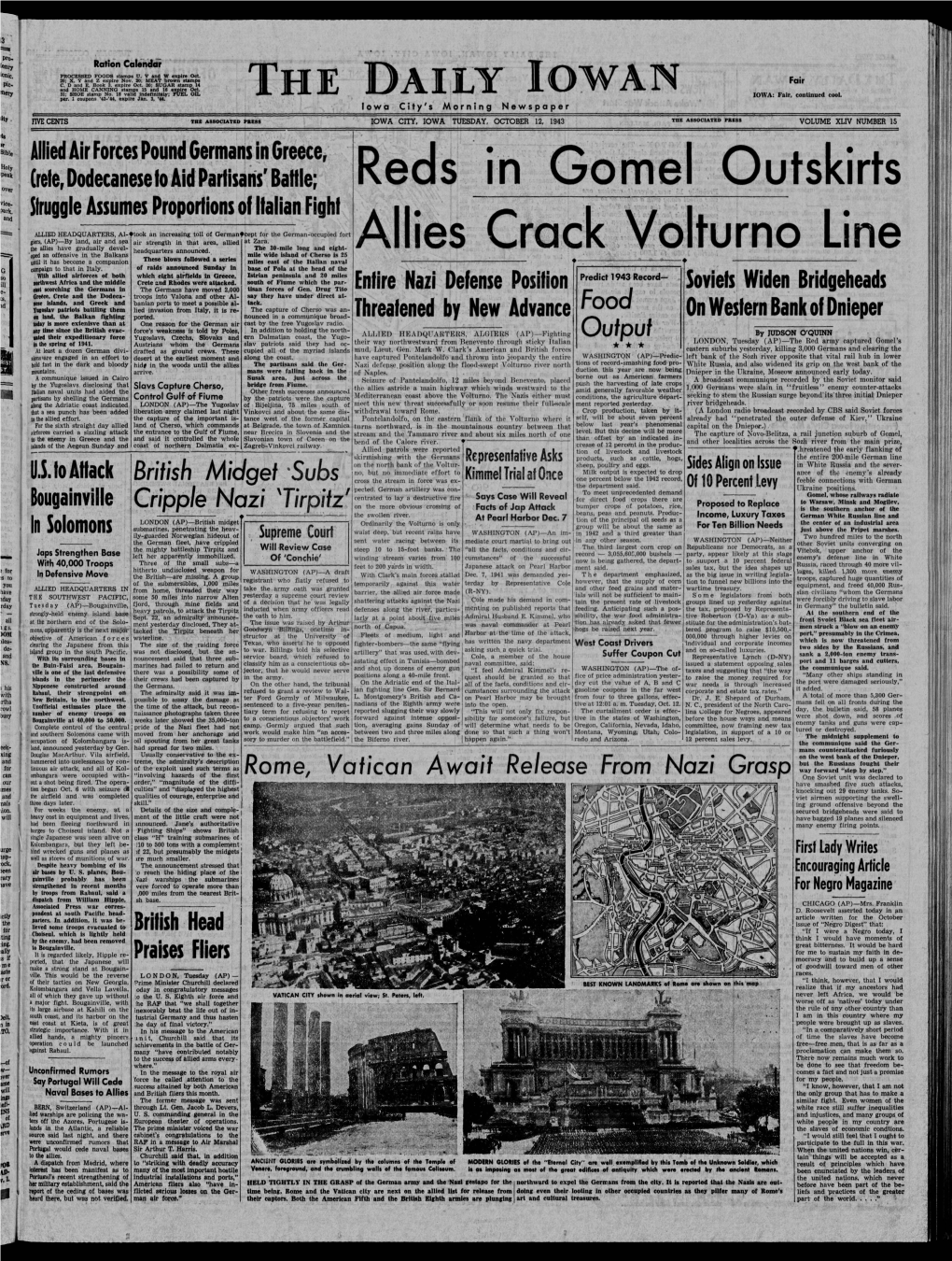 Daily Iowan (Iowa City, Iowa), 1943-10-12